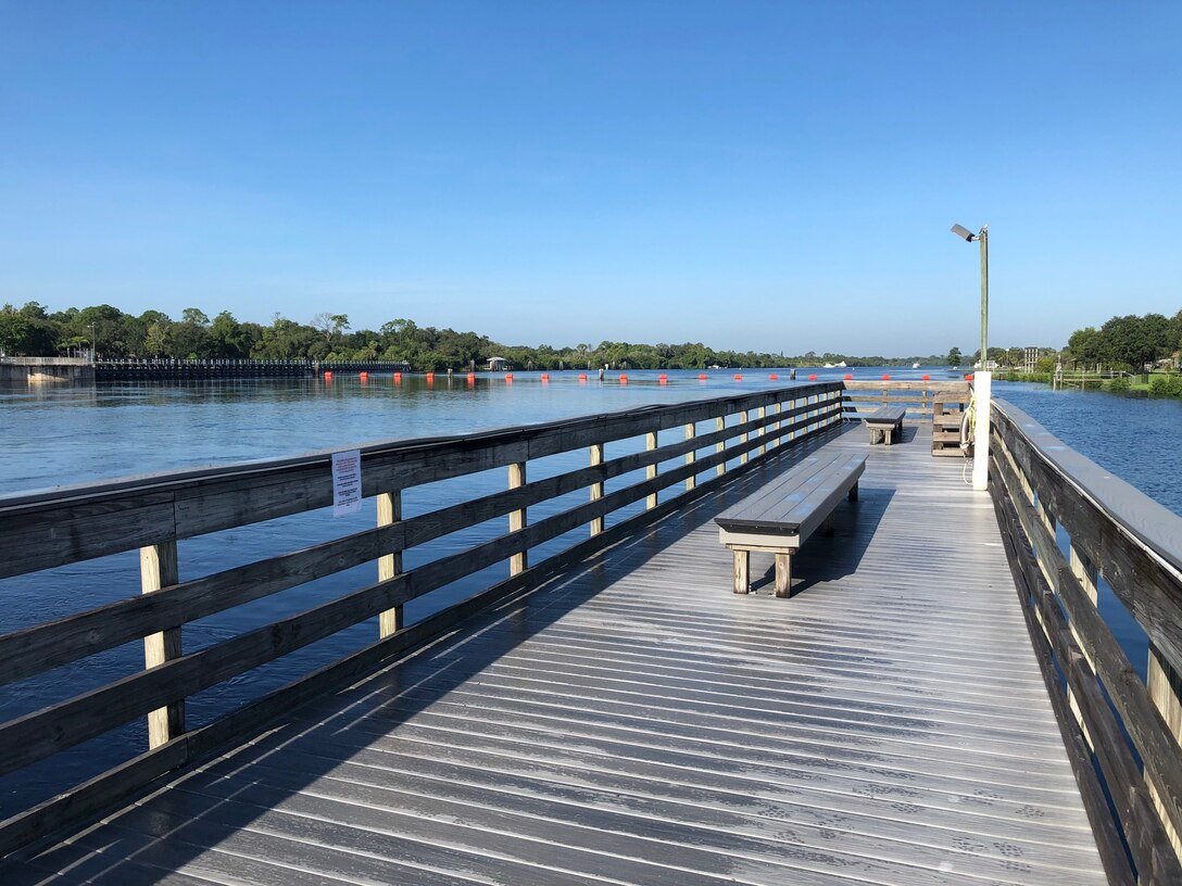 The Franklin Lock Fishing Pier is among the public recreation areas managed by the U.S. Army Corps of Engineers.